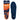 A cushioned insole is designed for knee and back support inside a shoe.