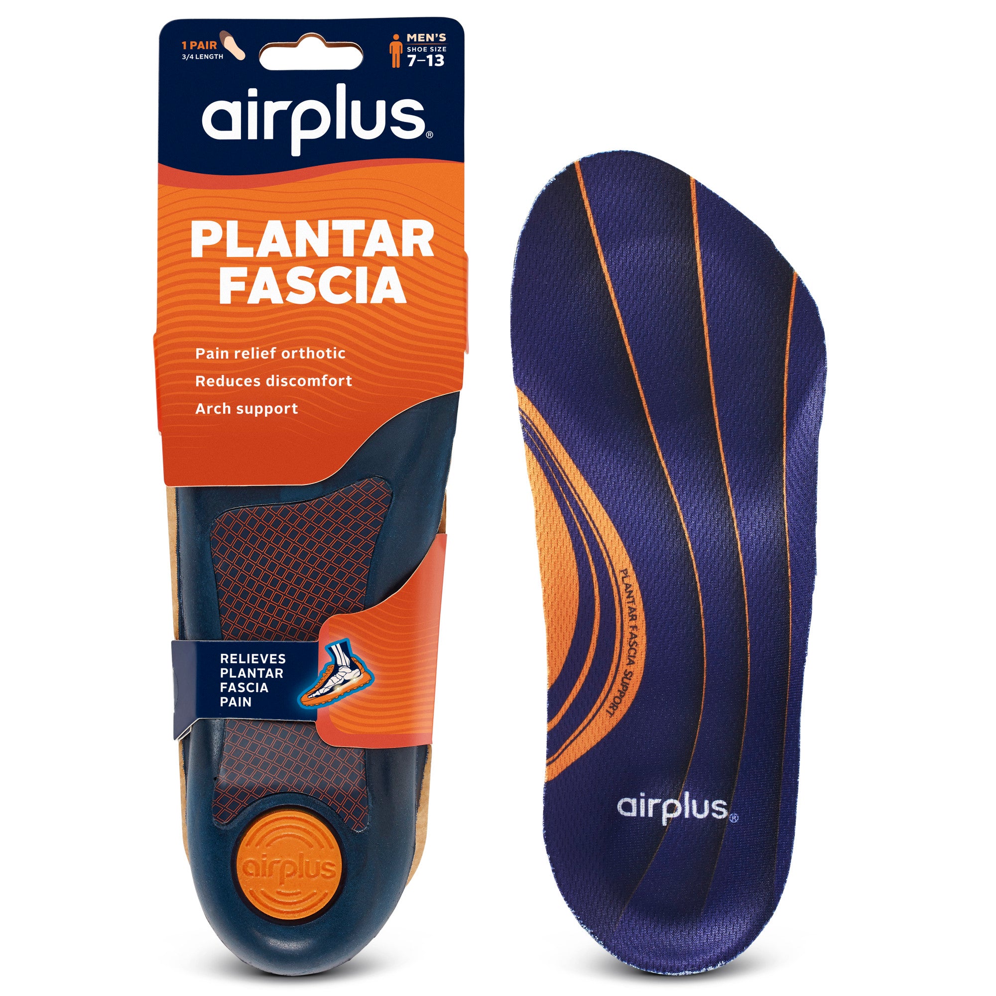 air max plantar fasciitis Plantar Fascia 3/4 Insole – Airplus US
